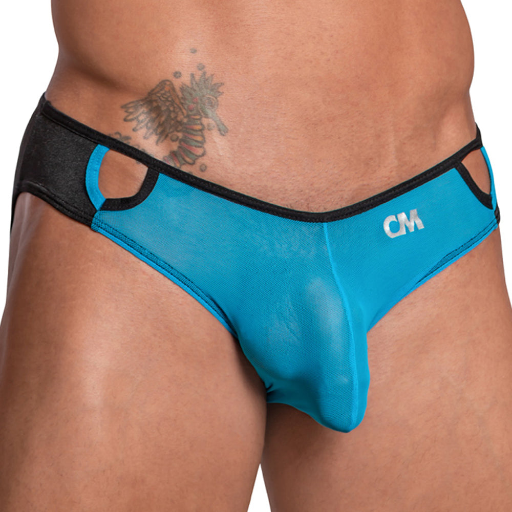 Cover Male CMI055 Exotic Sheer Bikini showcasing sheer front and shiny back, designed for men's comfort and style.